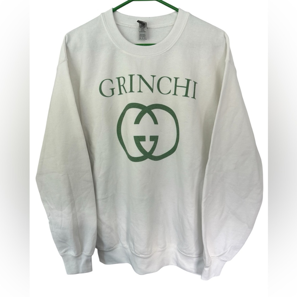 Sweatshirt with Green Grinchi Logo sz M